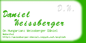 daniel weissberger business card